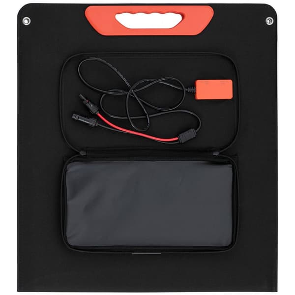 MSW Bärbar solpanel - Hopfällbar - 100 W - 2 USB-anslutningar