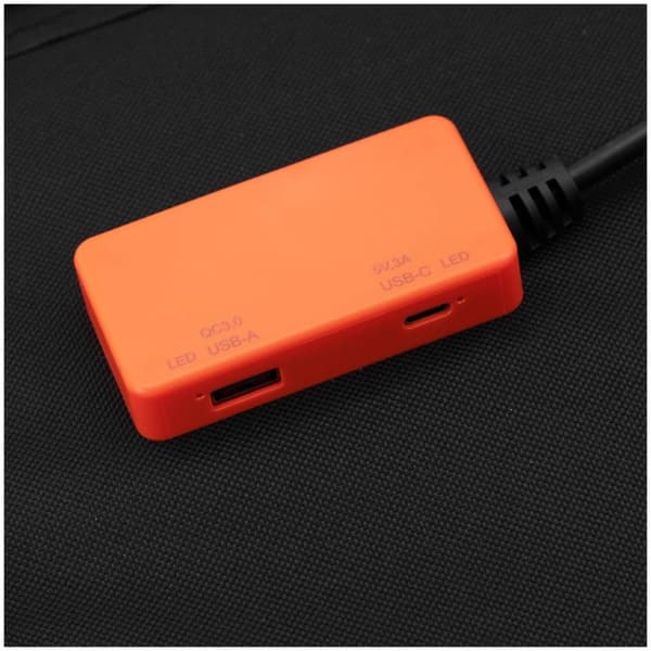 MSW Bärbar solpanel - Hopfällbar - 100 W - 2 USB-anslutningar