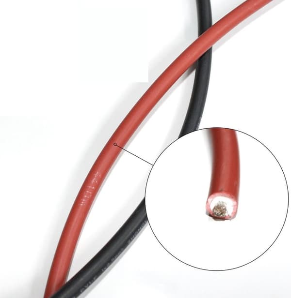Solpanelskabel / solcellskabel, IP67, MC4, förlängningskabel, 3m, 14awg