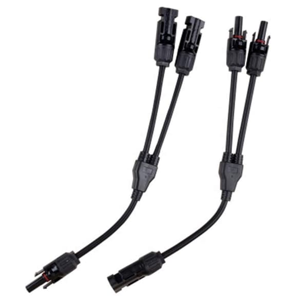 RiteAV - Solkontakt Y-gren parallell adapter solpanel kabel MC4 pluggfördelare