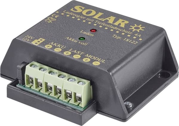 IVT PWM Seriell 12/24 aurinkolatausohjain Sarja 12 V, 24 V 4 A