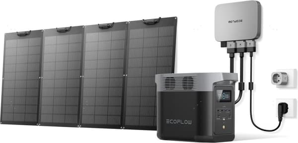 EcoFlow - PowerStream Microinverter - 600W - Grå