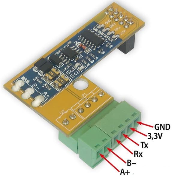 TINYCONTROL převodník MAX485 - RS485/MODBUS pro LAN ovladač LK3