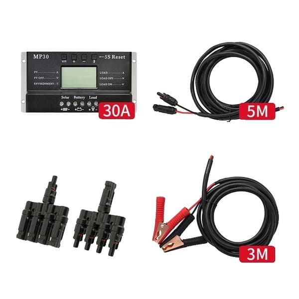 Solarkabelstik, 3M Længde, 5M Længde, 30A kabelsæt 30A Cable Set