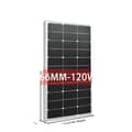 Miniatyrbild 1 av 2: Solpanel, 100W Effektutgång, Aluminiumram, 280W vit panel