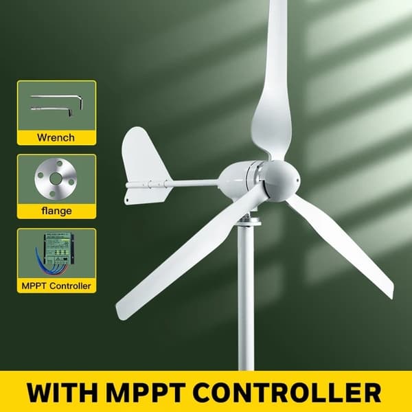 Vindmølle generator, 5000w effektudgang, fri energiproduktion, 24V, 2KW Turbine kun
