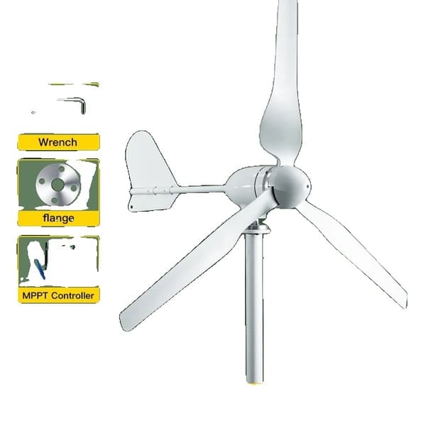 Vindkraftverksgenerator, 5000w Effektutgång, Fri Energi Generering, 24V, 2KW Turbin Endast 12V
