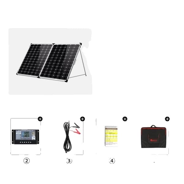 Sammenklappeligt solpanel, letvægtsdesign, høj effektudgang, 200W