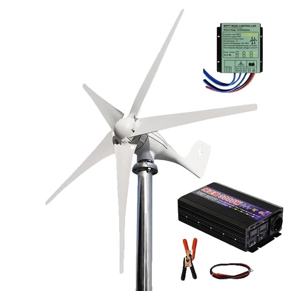 Vindmølle generator, 3000W effektudgang, MPPT off grid system, 12V, kun vindmølle, 3000W