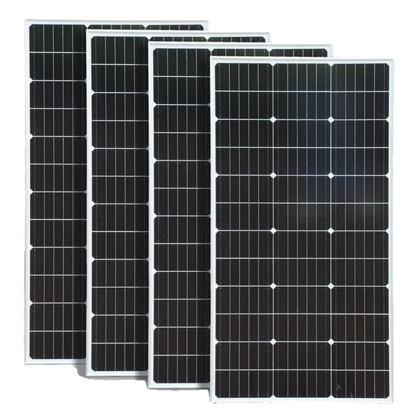 Solpanel, 100W Effektudgang, Glas Materiale, 1 stk solpanel