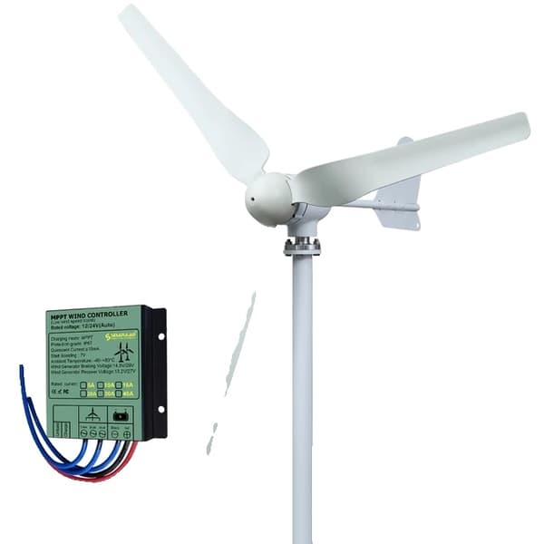 Vindgenerator, 4000W Effektudgang, Lav Støj, 12V, 3 blade, med MPPT kontrol 48V