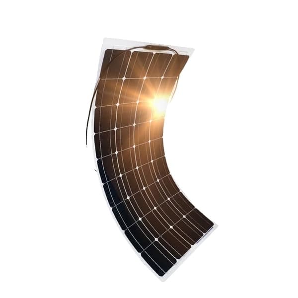 Solcellepanel sæt, Vandtæt, Fleksibel, 100W Fleksibelt solcellepanel 100W Flexible solar