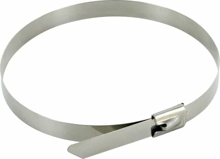 Schwaiger SOKB2510, Kabelband, Rostfritt stål, Silver, 250 mm, 10 mm, 2 mm