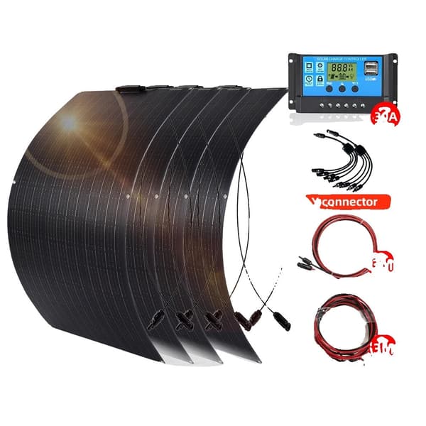Solpanelpaket, halvflexibel design, vattentät teknologi, 330W ETFE PANEL