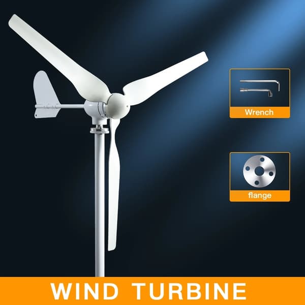 Vandreturbine, 10KWh Output, Lav Støj, Med MPPT-controller, 2000W, 24V