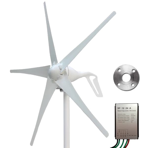 Tuuliturbiinigeneraattori, MPPT-tekniikka, useita siivivaihtoehtoja, 400W 6 terää MPPT, 12V