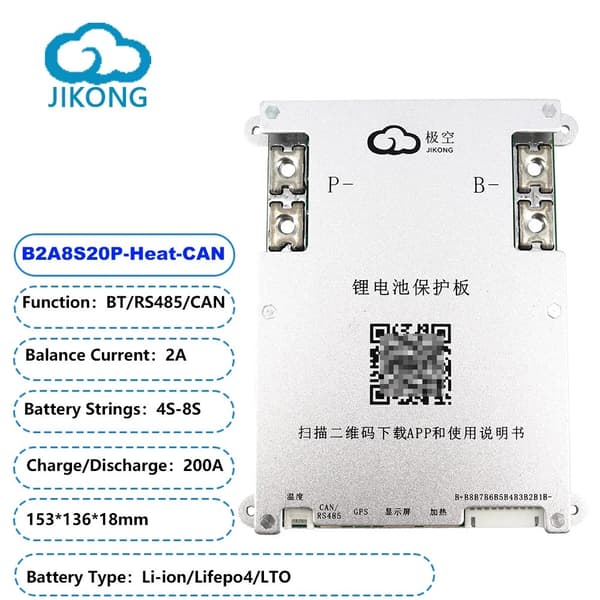 Smart BMS, Aktiv balans, Batterihanteringssystem, B1A8S20P