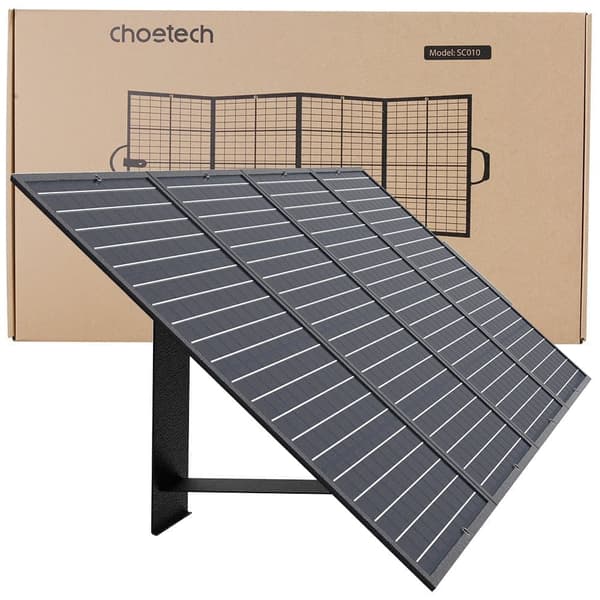 Choetech taitettava turisti aurinkolaturi 160W musta (SC010)