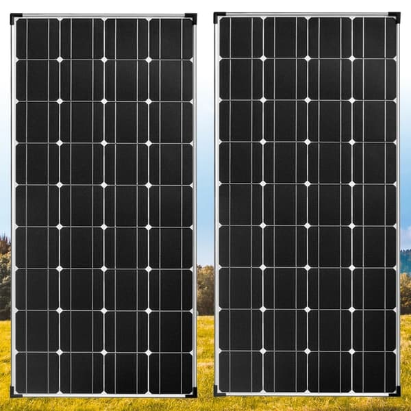 Yksikiteinen aurinkopaneeli 120W, Korkea hyötysuhde 21,8%, Kestävä ja kompakti muotoilu,2x120w