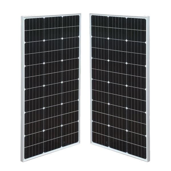 100W Solcellepanel, Høj Effektivitet Monokrystallinsk, Fleksibel Batterikompatibilitet 1050x530x25mm,5 stk. Solpaneler 2pcs Solar panel