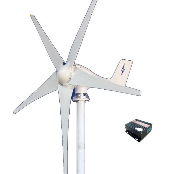 3000W Vindkraftverk, 5 Blad, MPPT Kontrollant,Gratis MPPT-kontroll, 3000W, 48V