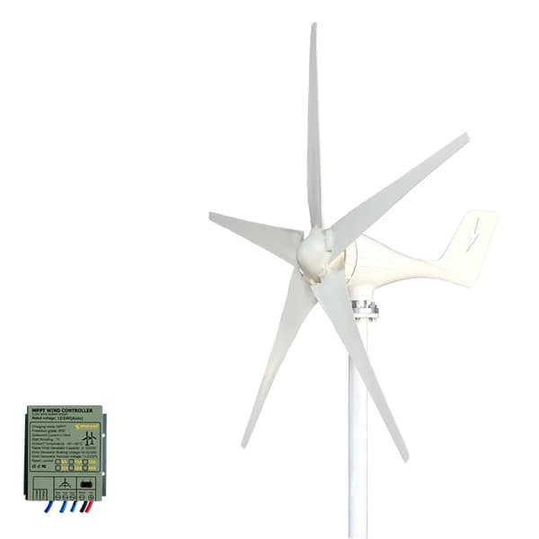 3000W Vindmølle, 5 Blade, MPPT Controller,Gratis MPPT-controller, 3000W, 48V