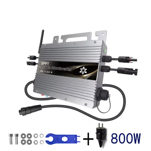 800W Solcelle Grid Tie Mikro Inverter, Indbygget WiFi, 60V Maksimal Indgangsspænding,80-260V, 800 watt, 22-60V