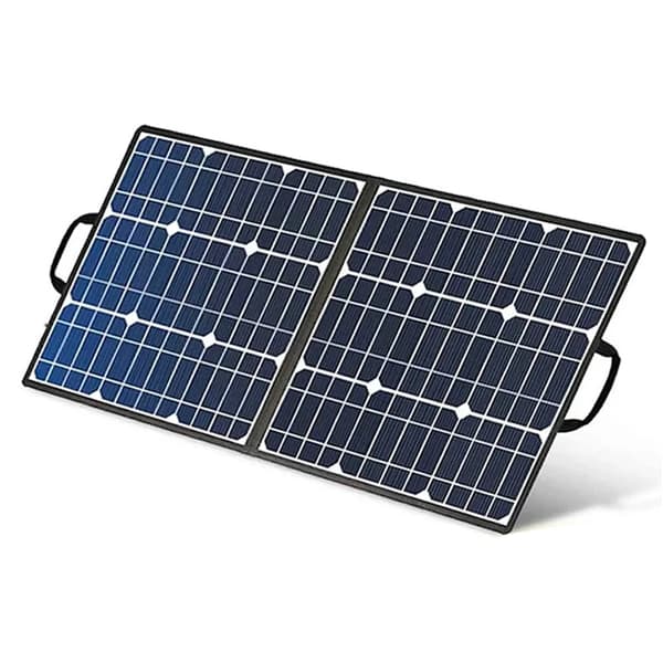 Transportabelt solcellepanel, dobbelt udgang 5V USB & 18V DC, høj effektivitet 21,5-23,5%,FF Flashfish SP18VFF Flashfish SP18V, 18V, 50 watt