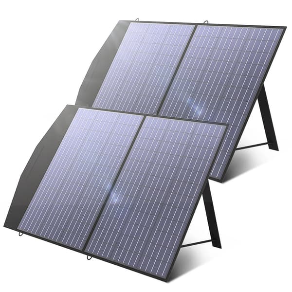 ALLPOWERS Bærbar Solpanel, 100W / 200W Spidseffekt, 22% Konverteringsrate,200W solpanel
