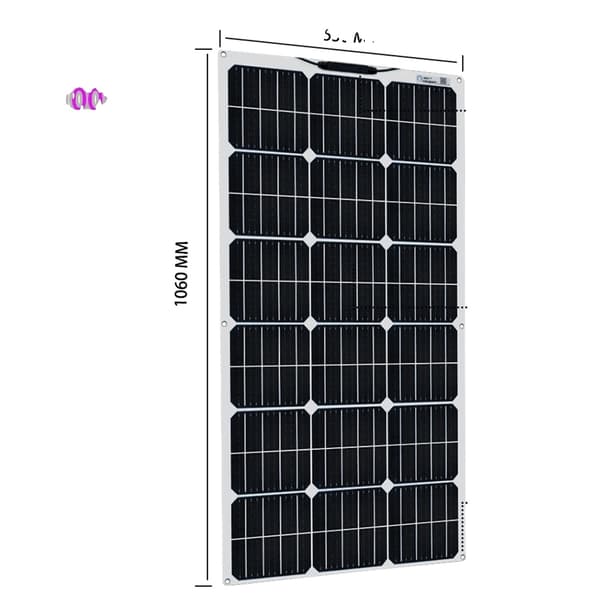 Joustavat aurinkopaneelit, tehokas energian tuotanto, kevyt muotoilu,18V 120W 19.8V 100W