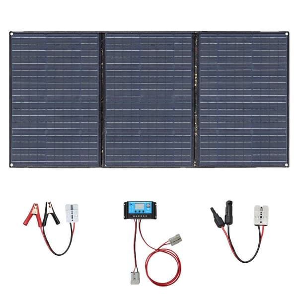 Foldbart Solpanel, Høj Effektivitet Monokrystallinsk, Vandtæt Design,200W 150W