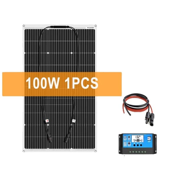 Solarsystem f�r hemmet, 2000W effektutg�ng, 100Ah Lifepo4-batteri, 1 st med kontrollenhet