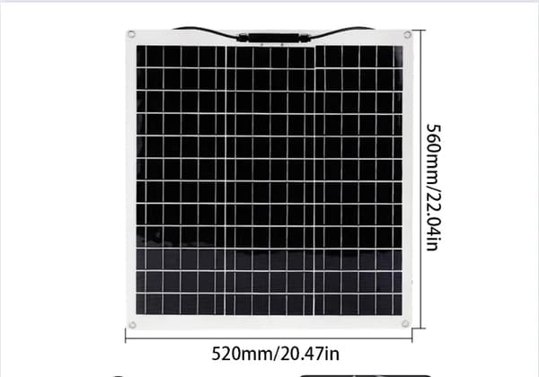 50W Solpanel, Høj Effektivitet Monokrystallinsk, Kompakt og Letvægts Design,50W solpanel