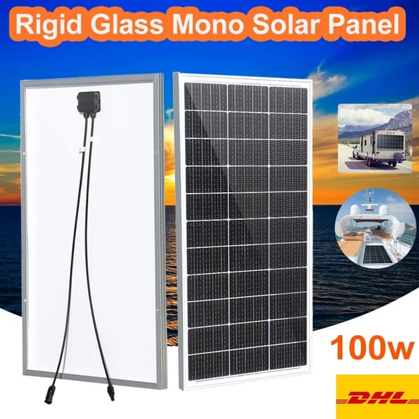 Stiv solpanel, 200W maksimal effekt, holdbart hærdet glas,200w 1310x660mm
