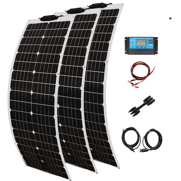 Joustava aurinkopaneelisarja, 100W teho, älykäs latausteknologia,150W aurinkosarja 150W SOLAR KIT