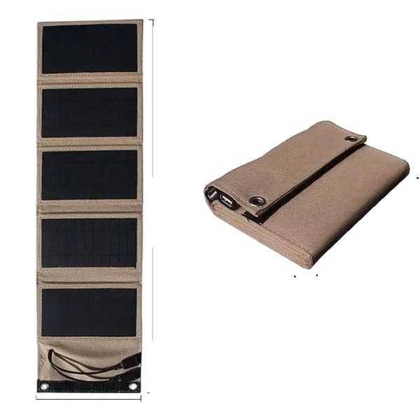 Udendørs solpaneloplader, 10W effekt, vandtæt design,7w camouflage