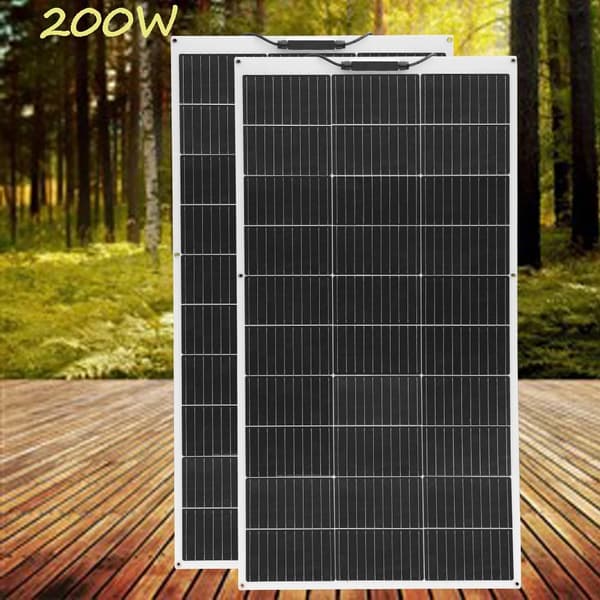 XINPUGUANG Solpanel Kit, Alsidig Effektområde 100W til 1000W, Høj Effektivitet 21,8%, Fleksible Monteringsmuligheder,220V 100W