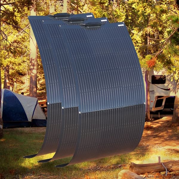 Fleksibelt solpanel kit, letvægts og bærbart, 150W høj effektivitet,300w 2stk 150w sæt