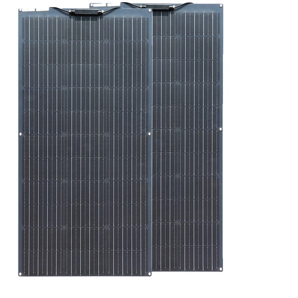 Fleksibel Solpanel 100W, Monokrystallinske Celler, Letvægts Konstruktion,200W 2x100w