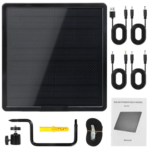 Trailkamera Solpanel, 25000mAh Kapacitet, IP66 Vandtæt Rating,WG25000