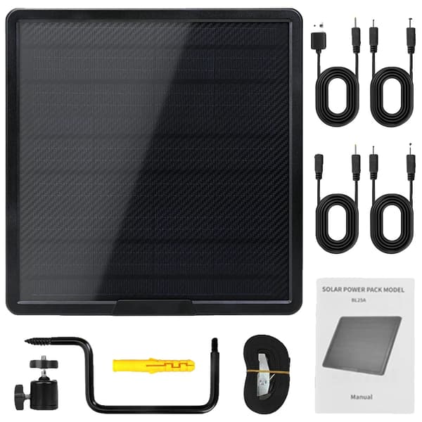 Trailkamera Solpanel, 25000mAh Kapacitet, IP66 Vandtæt Rating,WG25000