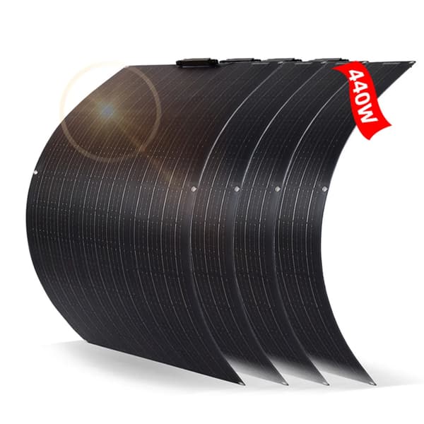 Joustava aurinkopaneeli, monokiteinen materiaali, 12V/24V jännite,440W ETFE -paneeli