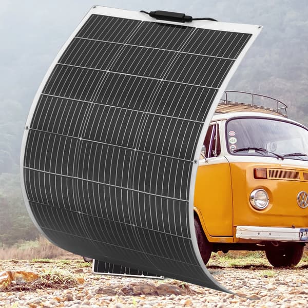 Fleksibel Solpanel, 100W Maksimal Effekt, Letvægtsdesign,100W 1 stk