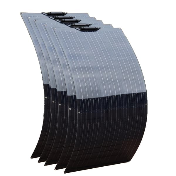 Fleksibelt Solpanel Kit, Høj Effektivitet 21%, Flere Strømmuligheder,700w 5 stk 140w
