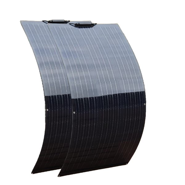 Fleksibelt Solpanel Kit, Høj Effektivitet 21%, Flere Strømmuligheder,280w 2stk 140w