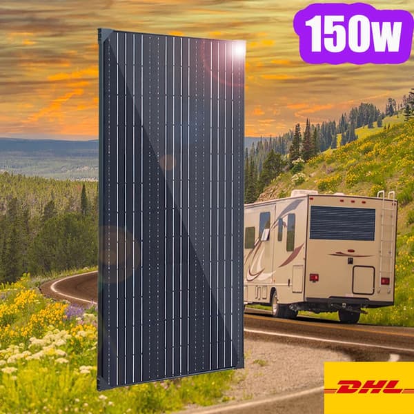 Aurinkopaneelijärjestelmä, 150W tai 300W Teho, Korkea Tehokkuus,150w runko musta