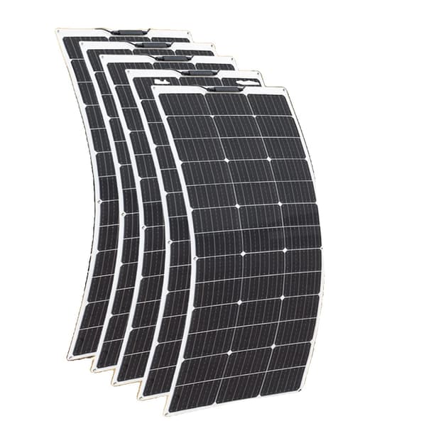 Fleksibelt Solpanel Kit, Høj Effektivitet 21%, Flere Strømmuligheder,700w 5 stk 140w-a