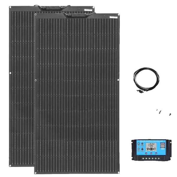 Joustava aurinkopaneelisarja, 100W kapasiteetti, 24% tehokkuus,12V 24V 200W sarja