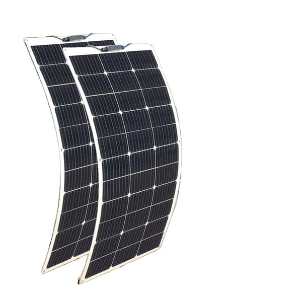 Fleksibel Solpanel, Høj Effektivitet, Vandtæt Design,200w 2stk 100w sæt