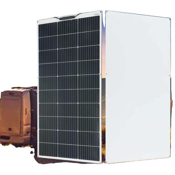 Fleksibel Solpanel, Høj Effektivitet 21,8%, Letvægtsdesign,200w hvid 2stk 100w